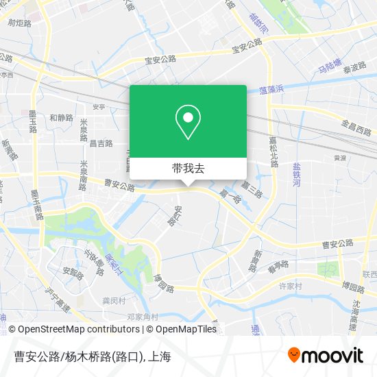 曹安公路/杨木桥路(路口)地图