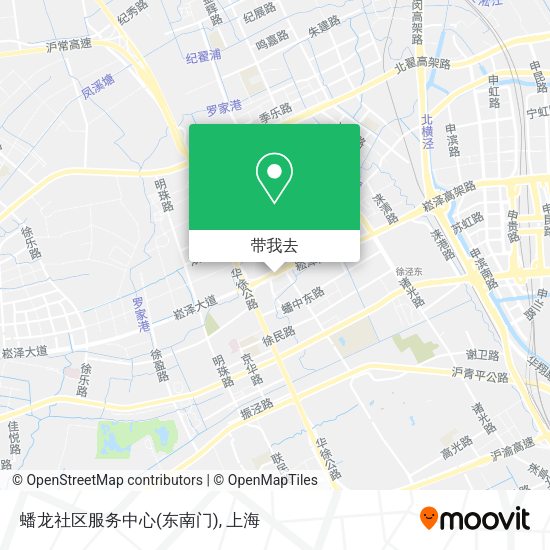 蟠龙社区服务中心(东南门)地图