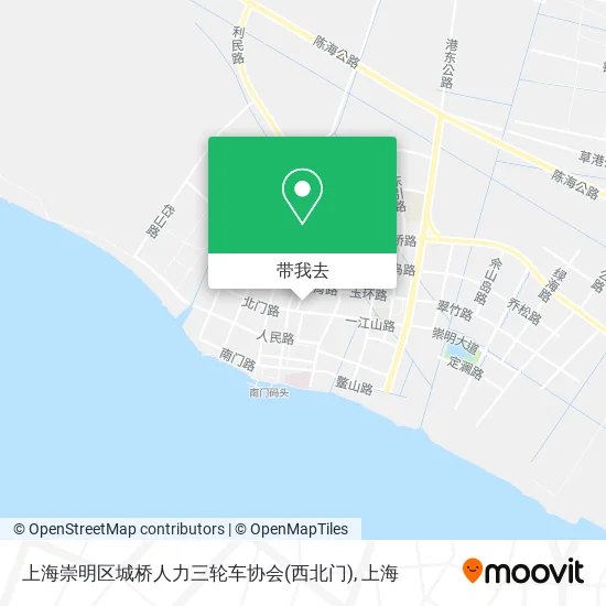 上海崇明区城桥人力三轮车协会(西北门)地图