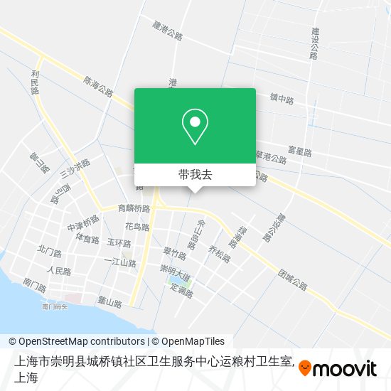 上海市崇明县城桥镇社区卫生服务中心运粮村卫生室地图