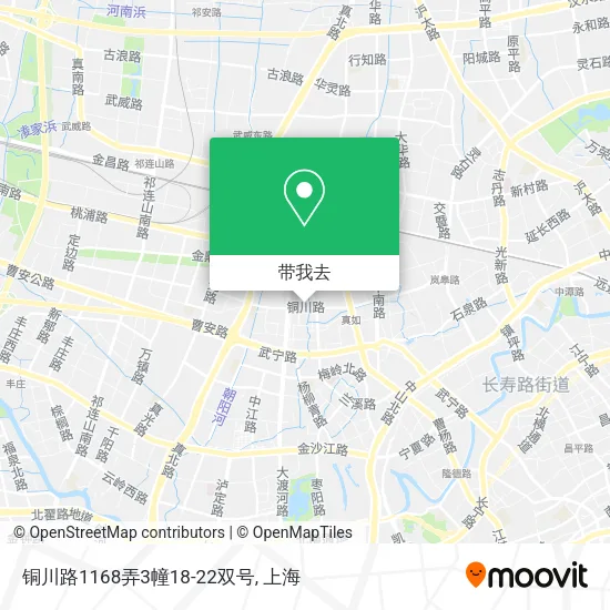 铜川路1168弄3幢18-22双号地图