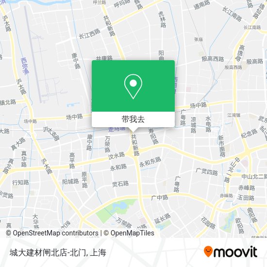 城大建材闸北店-北门地图
