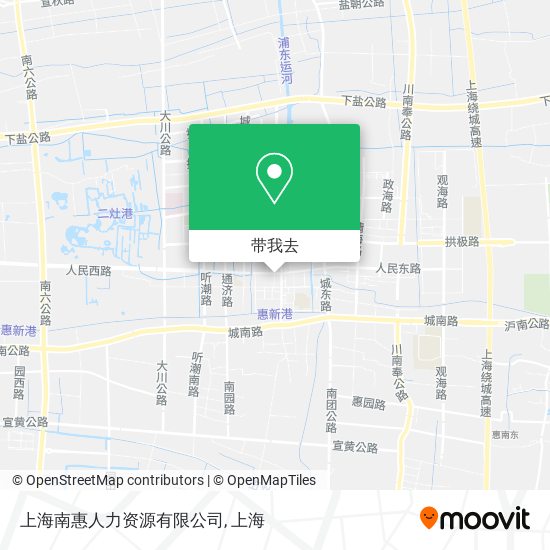 上海南惠人力资源有限公司地图