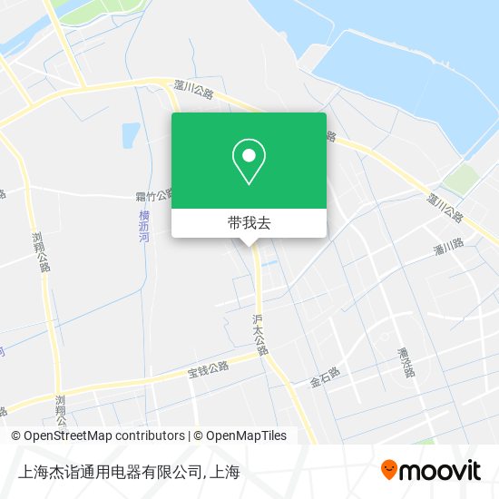 上海杰诣通用电器有限公司地图