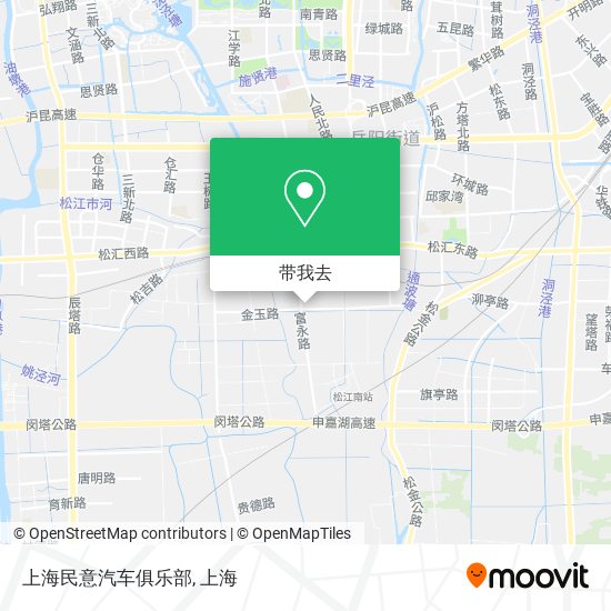 上海民意汽车俱乐部地图