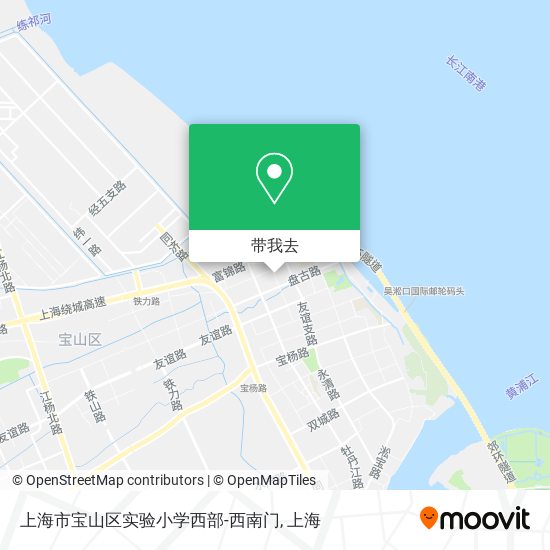 上海市宝山区实验小学西部-西南门地图