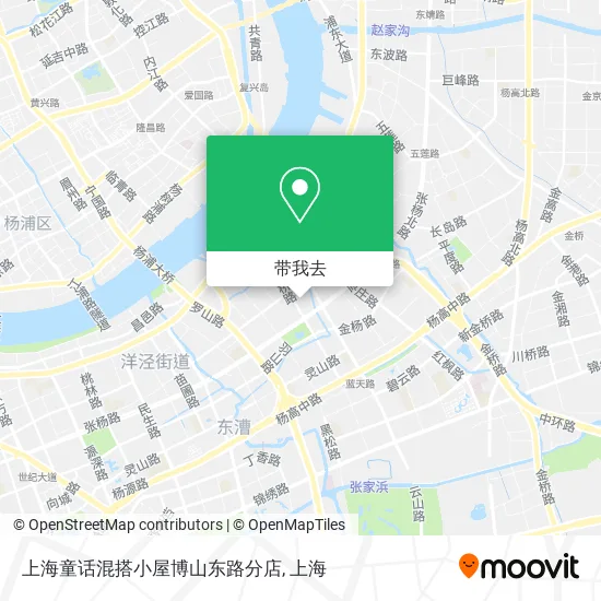 上海童话混搭小屋博山东路分店地图