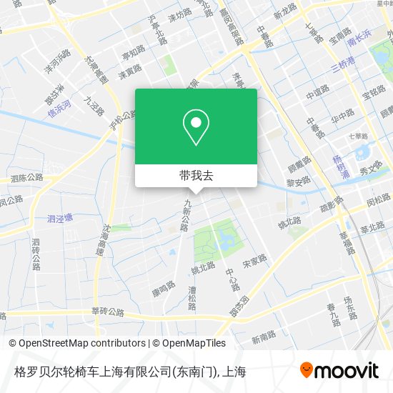 格罗贝尔轮椅车上海有限公司(东南门)地图