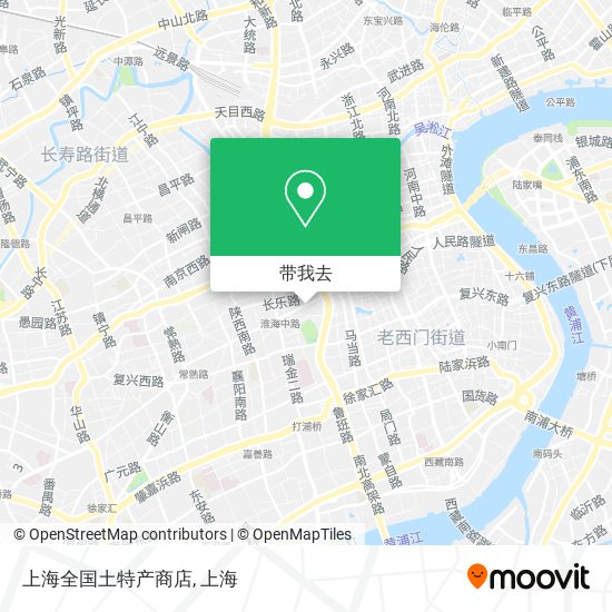 上海全国土特产商店地图