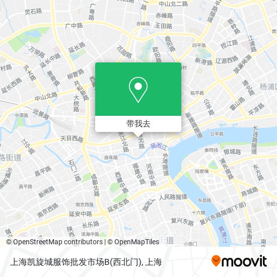上海凯旋城服饰批发市场B(西北门)地图