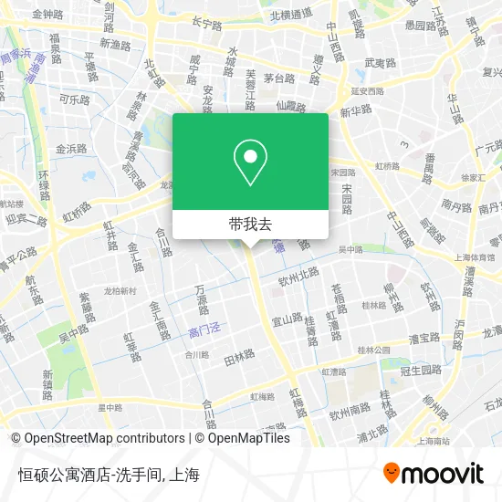 恒硕公寓酒店-洗手间地图
