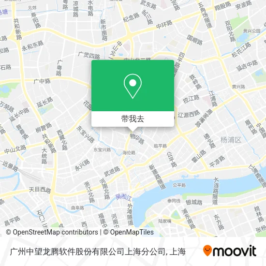 广州中望龙腾软件股份有限公司上海分公司地图