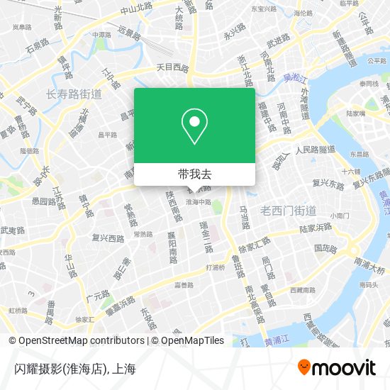 闪耀摄影(淮海店)地图