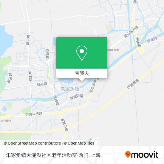 朱家角镇大淀湖社区老年活动室-西门地图