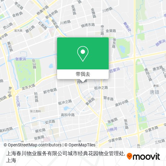 上海春川物业服务有限公司城市经典花园物业管理处地图