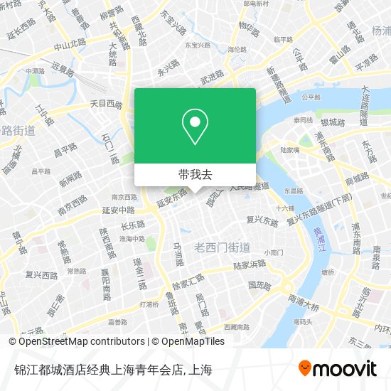锦江都城酒店经典上海青年会店地图
