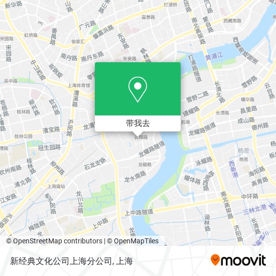 新经典文化公司上海分公司地图