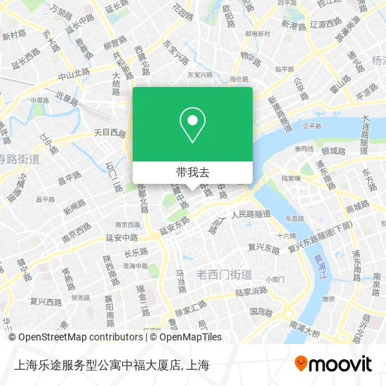 上海乐途服务型公寓中福大厦店地图