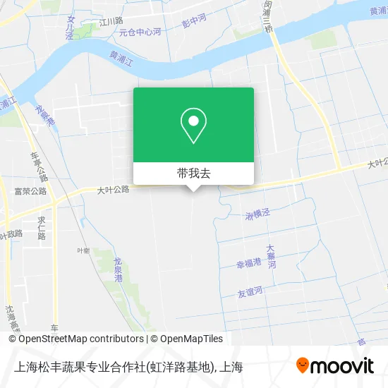 上海松丰蔬果专业合作社(虹洋路基地)地图