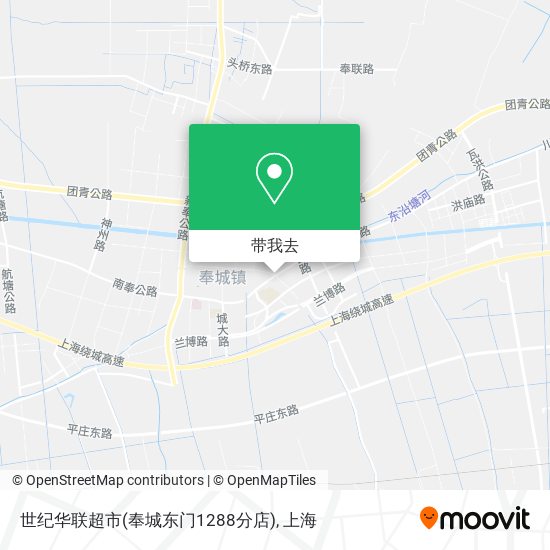 世纪华联超市(奉城东门1288分店)地图