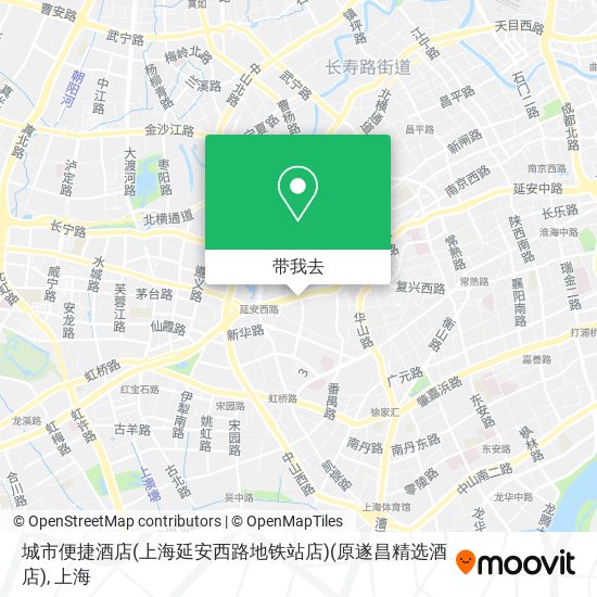 城市便捷酒店(上海延安西路地铁站店)(原遂昌精选酒店)地图