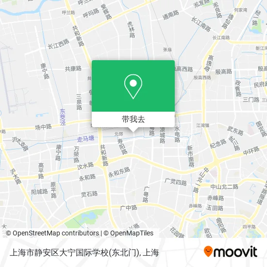 上海市静安区大宁国际学校(东北门)地图