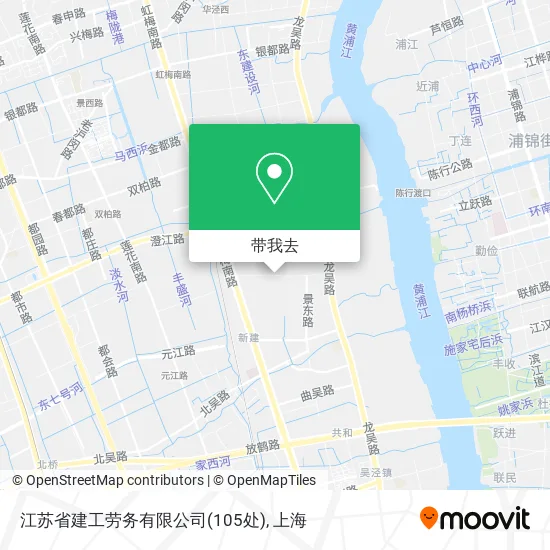 江苏省建工劳务有限公司(105处)地图