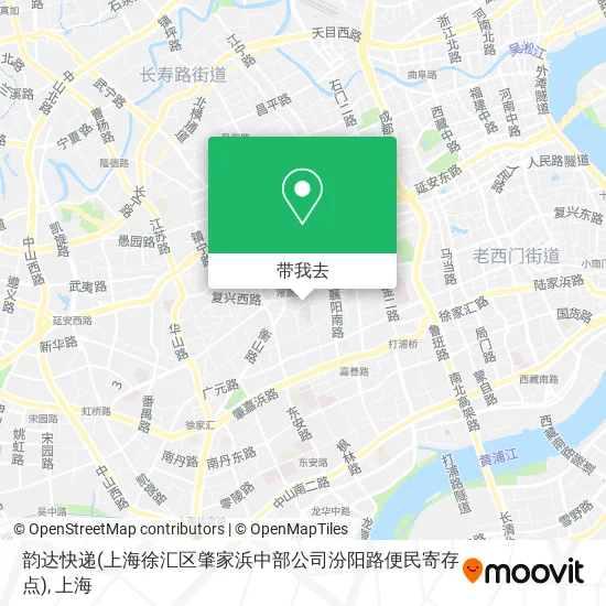 韵达快递(上海徐汇区肇家浜中部公司汾阳路便民寄存点)地图