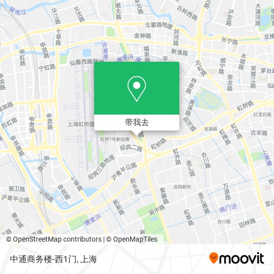 中通商务楼-西1门地图