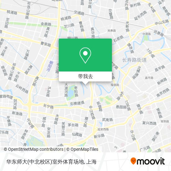 华东师大(中北校区)室外体育场地地图