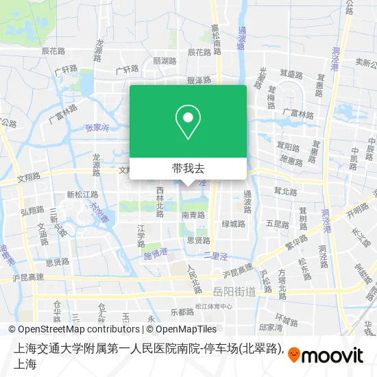上海交通大学附属第一人民医院南院-停车场(北翠路)地图