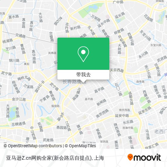 亚马逊Z.cn网购全家(新会路店自提点)地图