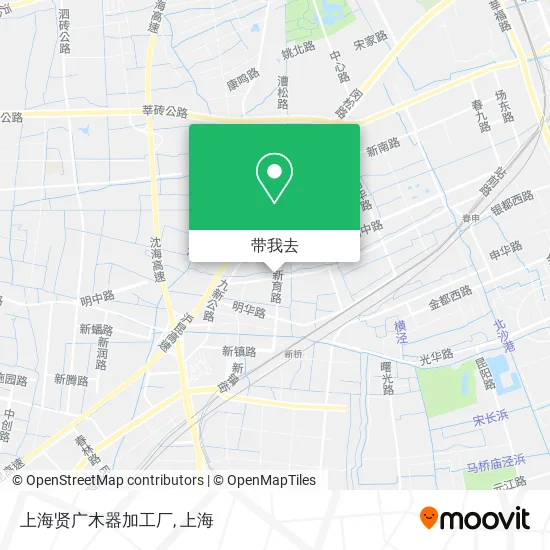 上海贤广木器加工厂地图