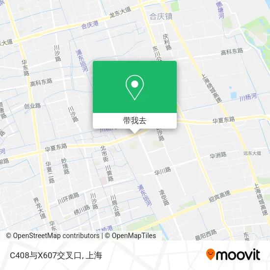 C408与X607交叉口地图