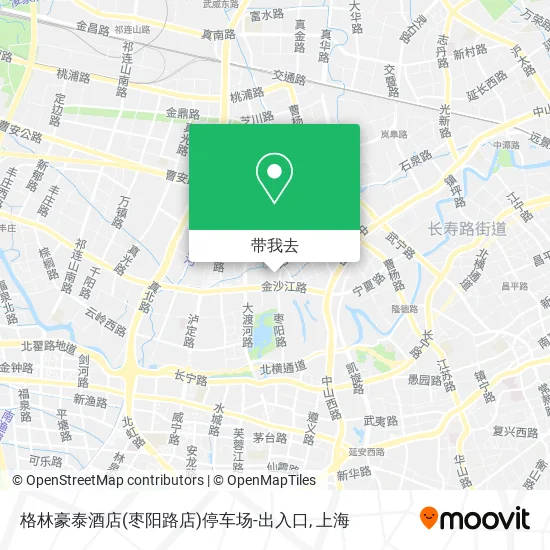 格林豪泰酒店(枣阳路店)停车场-出入口地图