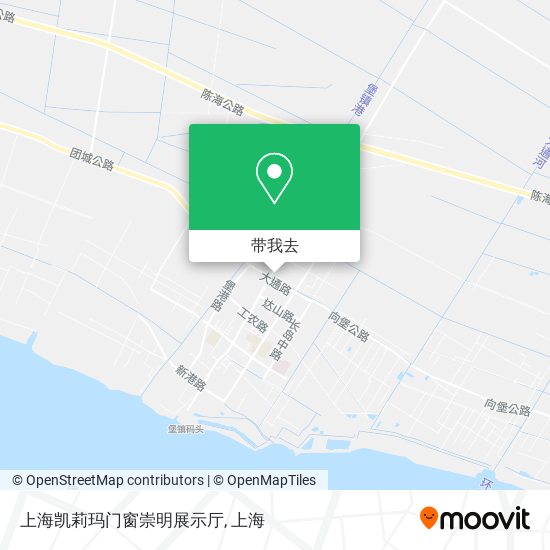 上海凯莉玛门窗崇明展示厅地图