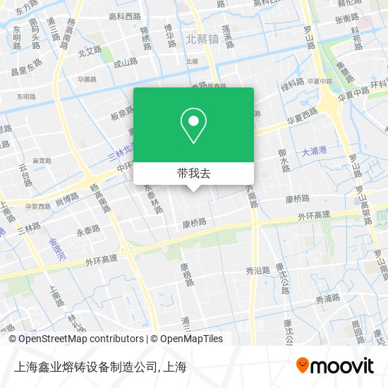 上海鑫业熔铸设备制造公司地图