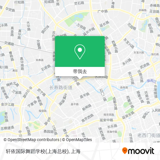轩依国际舞蹈学校(上海总校)地图