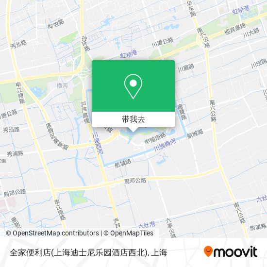 全家便利店(上海迪士尼乐园酒店西北)地图