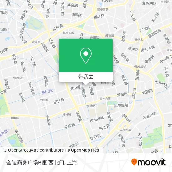 金陵商务广场B座-西北门地图