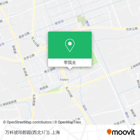 万科琥珀郡园(西北1门)地图