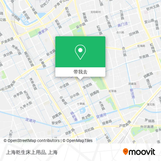 上海乾生床上用品地图