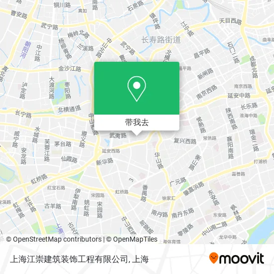 上海江崇建筑装饰工程有限公司地图