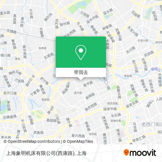 上海象明机床有限公司(西康路)地图