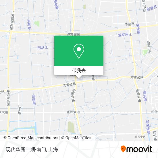现代华庭二期-南门地图
