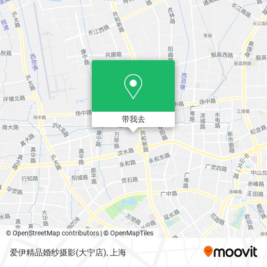 爱伊精品婚纱摄影(大宁店)地图