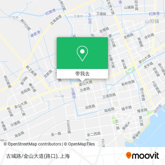 古城路/金山大道(路口)地图