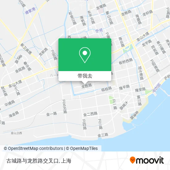 古城路与龙胜路交叉口地图