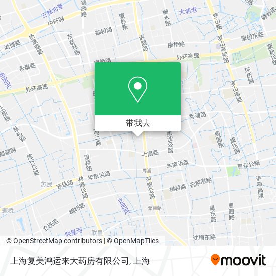 上海复美鸿运来大药房有限公司地图