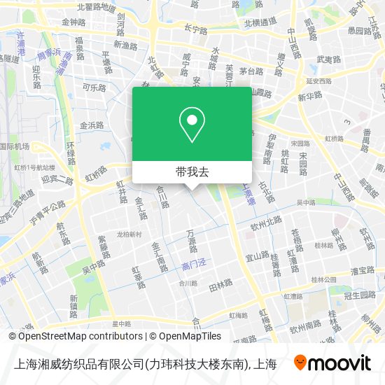 上海湘威纺织品有限公司(力玮科技大楼东南)地图